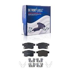 Front & Rear Brake Rotors Ceramic Brake Pads for Honda Accord Brakes Rotor Kit