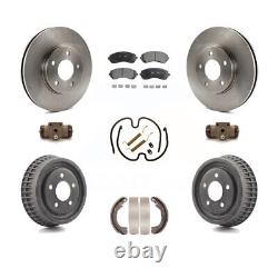 Front Rear Brake Rotors Ceramic Pad Drum Kit (9Pc) For Chevrolet Venture Pontiac