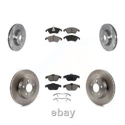 Front Rear Brake Rotors & Ceramic Pad Kit For 2010-2011 Mercedes-Benz E550 Coupe