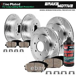 Front+Rear Brake Rotors + Ceramic Pads For 2002 2006 Ford Expedition Navigator
