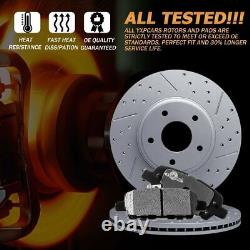 Front Rear Brake Rotors + Ceramic Pads For 2004 2009 Lexus RX330 RX350 RX400h