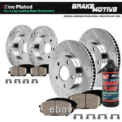 Front+Rear Brake Rotors & Ceramic Pads For 2009 2010 2011 2016 Toyota Venza