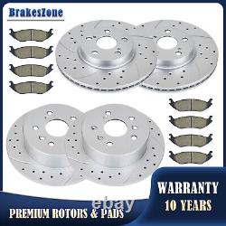 Front Rear Brake Rotors Pads Fit for Ford Fusion Mazda 6 Lincoln MKZ Brakes