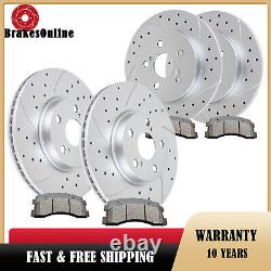 Front Rear Brake Rotors Pads Kit Fit for Toyota Corolla 2009-2018 2019 Brakes