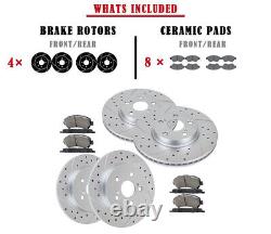Front Rear Brake Rotors Pads Kit Fit for Toyota Corolla 2009-2018 2019 Brakes