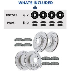 Front Rear Brake Rotors Pads Kit for Nissan Maxima 2009-2014 2016-2019 Brakes