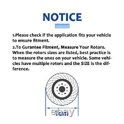 Front Rear Brake Rotors Pads for Nissan Maxima 2009-2019 Drilled Slotted Brakes