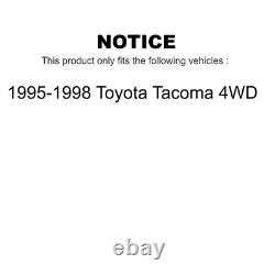 Front Rear Brake Rotors Semi-Metallic Pad & Drum Kit (7Pc) For Toyota Tacoma 4WD