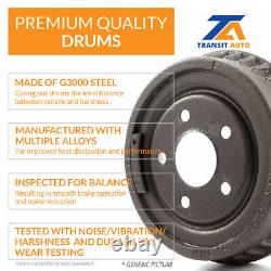 Front Rear Brake Rotors Semi-Metallic Pad & Drum Kit (7Pc) For Toyota Tacoma 4WD