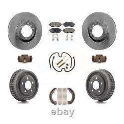 Front Rear Brake Rotors Semi-Metallic Pad & Drum Kit (9Pc) For Chevrolet Venture