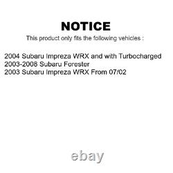 Front Rear Brake Rotors Semi-Metallic Pad & Drum Kit For Subaru Forester Impreza