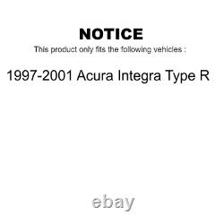 Front Rear Brake Rotors Semi-Metallic Pad Kit For 1997-2001 Acura Integra Type R