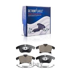 Front Rear Brake Rotors and Ceramic Brake Pads Kit for Ford Fusion Lincoln MKZ