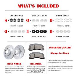 Front Rear Brake Rotors and Ceramic Pads Disc Kit for 07-11 Honda CR-V ACURA RDX