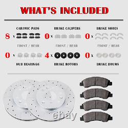 Front Rear Brake Rotors and Ceramic Pads for 2009-2014 2016-2019 Nissan Maxima