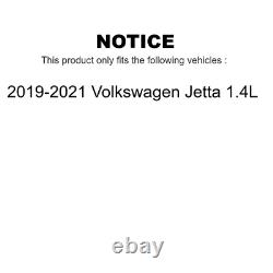 Front Rear Ceramic Pad Coat Brake Rotors Kit For 2019-2021 Volkswagen Jetta 1.4L