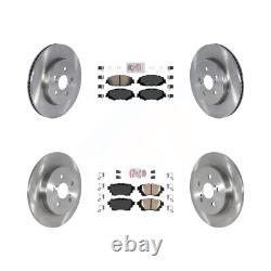 Front Rear Ceramic Pads And Disc Brake Rotors Kit For Toyota Corolla