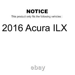 Front Rear Coated Disc Brake Rotors And Ceramic Pads Kit For 2016 Acura ILX