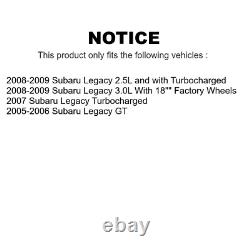 Front Rear Coated Disc Brake Rotors And Ceramic Pads Kit For Subaru Legacy