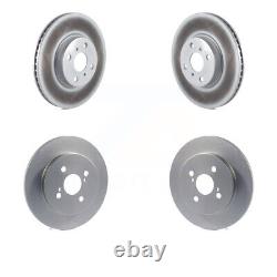 Front Rear Coated Disc Brake Rotors Kit For Toyota Yaris