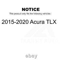 Front Rear Coated Drilled Slotted Disc Brake Rotors Kit For 2015-2020 Acura TLX