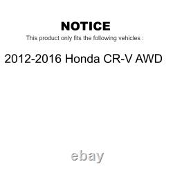 Front Rear Disc Brake Rotors And Ceramic Pads Kit For 2012-2016 Honda CR-V AWD