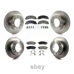 Front Rear Disc Brake Rotors And Ceramic Pads Kit For Ford F-250 Super Duty