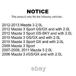 Front Rear Disc Brake Rotors And Ceramic Pads Kit For Mazda 3 Sport