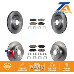 Front Rear Disc Brake Rotors And Ceramic Pads Kit For Nissan Altima