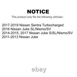 Front Rear Disc Brake Rotors And Ceramic Pads Kit For Nissan Sentra Juke