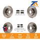 Front Rear Disc Brake Rotors And Ceramic Pads Kit For Suzuki Sx4 Crossover