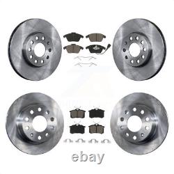 Front Rear Disc Brake Rotors And Ceramic Pads Kit For Volkswagen Jetta Beetle