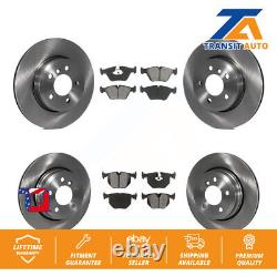 Front Rear Disc Brake Rotors And Semi-Metallic Pads Kit For 2004-2010 BMW X3