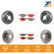 Front Rear Disc Brake Rotors And Semi-metallic Pads Kit For 2008-2013 Bmw 128i