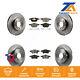 Front Rear Disc Brake Rotors And Semi-metallic Pads Kit For Ford Focus