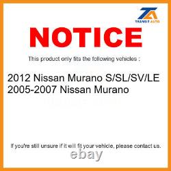 Front Rear Disc Brake Rotors And Semi-Metallic Pads Kit For Nissan Murano