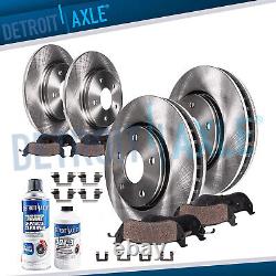 Front & Rear Disc Brake Rotors + Ceramic Brake Pads for 2007-2013 Nissan Altima