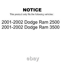 Front Rear Disc Brake Rotors & Ceramic Pad Kit For 2001-2002 Dodge Ram 2500 3500