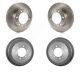 Front Rear Disc Brake Rotors Drums Kit For Toyota Tacoma 4runner Fits Fits 1995