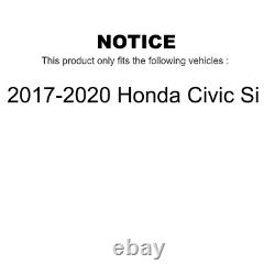 Front Rear Disc Brake Rotors Kit For 2017-2020 Honda Civic Si
