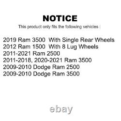 Front Rear Disc Brake Rotors Kit For Ram 2500 3500 1500 Dodge