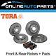 Front & Rear Disc Brake Rotors + Pads Pack Commodore Ve Statesman Wm 20062013
