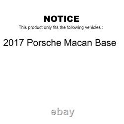 Front Rear Disc Brake Rotors & Semi-Metallic Pad Kit For 2017 Porsche Macan Base