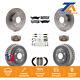 Front Rear Disc Brake Rotors Semi-metallic Pads And Drum Kit (9pc) For Gmc Jimmy
