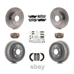 Front Rear Disc Brake Rotors Semi-Metallic Pads And Drum Kit (9Pc) For GMC Jimmy