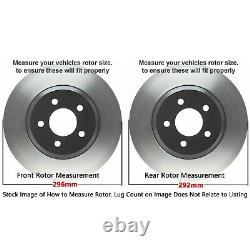 Front & Rear Disc Rotors + Brake Pads for 2008-2010 2011 2012 2013 Nissan Rogue
