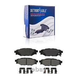 Front Rear Disc Rotors + Brake Pads for 2010-2013 Subaru Forester Legacy Outback