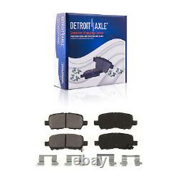 Front & Rear Disc Rotors + Ceramic Brake Pads for 2011 2012 2013 Chevy Impala