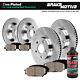 Front+rear Drill Slot Brake Rotors And Ceramic Pads For Chevy Camaro Firebird