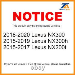 Front Rear Drill Slot Brake Rotors Ceramic Pad Kit For Lexus NX200t NX300 NX300h